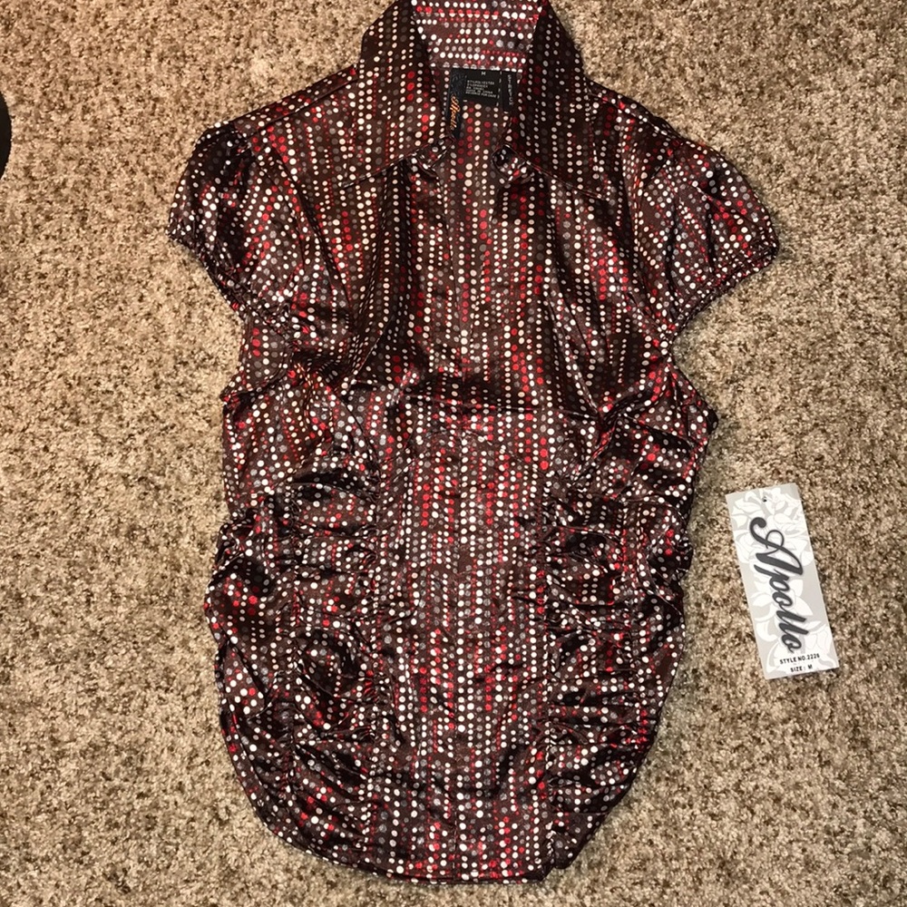 🔥Apollo V-Neck Collared Blouse - S - NWT